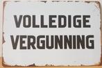Volledige Vergunning reclamebord van metaal wandbord deco, Info@deconoord.nl, Deco Noord, Nieuw, Ophalen of Verzenden