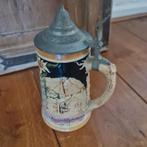 Bierpul Garmisch Partenkirchen met Tinnen Deksel, Antiek en Kunst, Antiek | Keramiek en Aardewerk, Ophalen of Verzenden