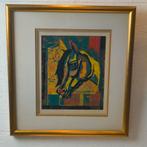 Johan clobus (Groningen) linoleumsnede 1970, Ophalen of Verzenden