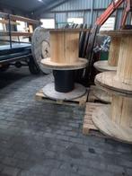 Houten haspels en haspel schijven, Ophalen, Zo goed als nieuw, Rond, Hout