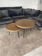 Prachtige salon tafeltjes goud/zwart, Verzenden