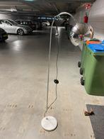 Staande vloerlamp zilver 150 cm hoog, Ophalen, Zo goed als nieuw