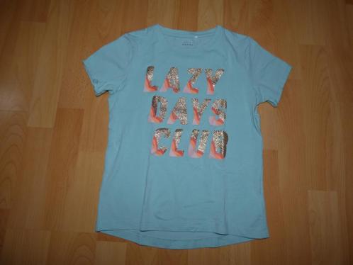 Turquoise blauw t-shirt van Name it, maat 134/140 NIEUW!, Kinderen en Baby's, Kinderkleding | Maat 134, Nieuw, Meisje, Shirt of Longsleeve