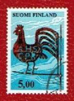 Fauna - Dieren - Haan (windwijzer) -  Finland (2.) - gebr, Ophalen of Verzenden, Gestempeld, Dier of Natuur