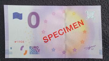 0 euro biljet SPECIMEN 2016 laatste stuk !!! beschikbaar voor biedingen