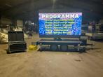 DELJE Aanhangwagen met uitbreidbaar LED-scherm, Gebruikt