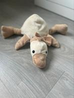 Schattig Vintage Liggend Eendje Knuffel – Berentoys, Ophalen of Verzenden, Zo goed als nieuw, Overige typen