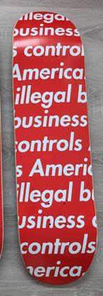 Supreme skateboard deck Illegal Business Red, Sport en Fitness, Ophalen of Verzenden, Zo goed als nieuw, Skateboard