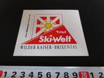 sticker oostenrijk tirol ski-welt wilder kaiser brixental *, Verzamelen, Stickers, Ophalen, Zo goed als nieuw, Bedrijf of Vereniging