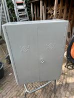 Industrieel Metalen Kastje- Vintage Stijlvolle Opbergkast, Ophalen of Verzenden