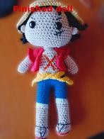 One Piece Monkey D. Luffy amigurumi knuffel, ca. 24 cm, Verzamelen, Poppetjes en Figuurtjes, Ophalen of Verzenden, Nieuw