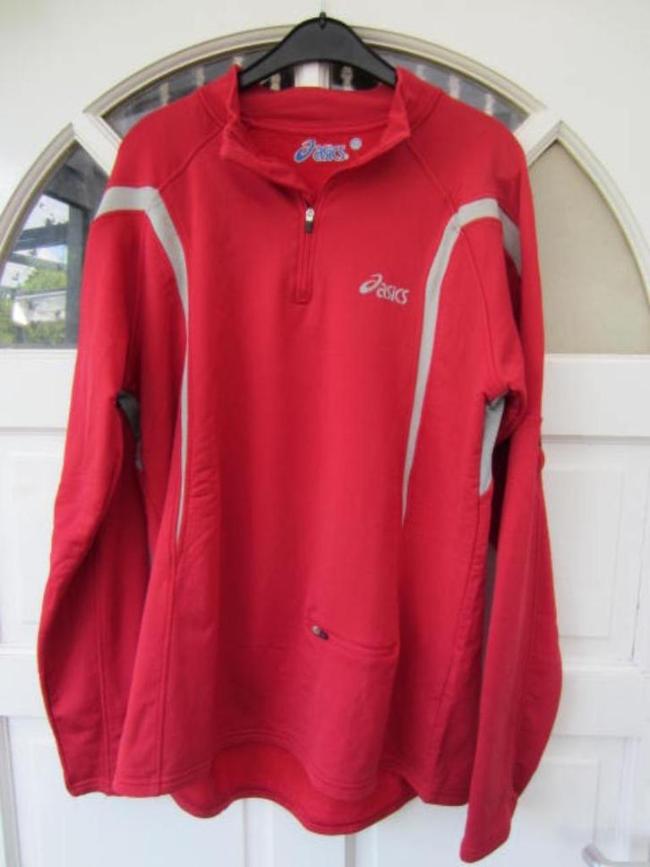 Sportieve vintage Asics trui maat M, Kleding | Heren, Truien en Vesten, Nieuw, Maat 48/50 (M), Rood, Ophalen
