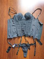 Nieuw - Sexy grijs setje Andres Sarda - 75B + 40, Andres Sarda, Ophalen of Verzenden, Grijs, Setje