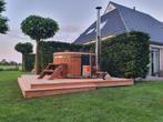 hottub  houtgestookt hot tub zwembad jacuzzi NU 2850,- euro, Ophalen, Nieuw, Trap, Vast
