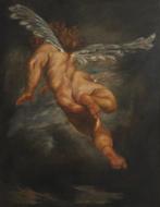 Olieverfschilderij van een Cherubijntje (naar Rubens), Antiek en Kunst, Ophalen