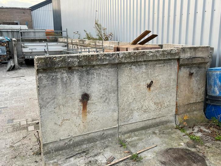 Gebruikte Keerwanden/L-elementen - Diverse Maten, Tuin en Terras, Bielzen en Borders, Gebruikt, Overige typen, Beton, 50 cm of meer