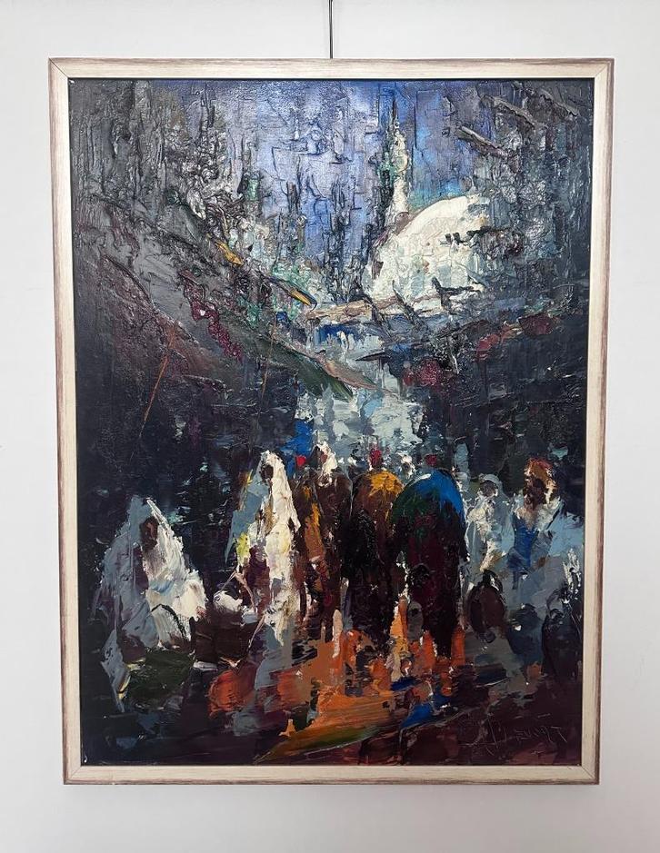 Abstract-expressionistisch schilderij Johannes Bévort, 1971, Antiek en Kunst, Kunst | Schilderijen | Abstract, Ophalen of Verzenden