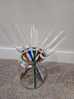 Mooie champagne flutes glazen set, Huis en Inrichting, Keuken | Servies, Glas of Glazen, Ophalen of Verzenden, Effen, Glas