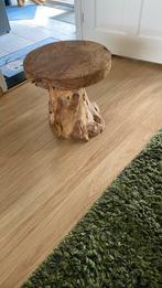 Mooi massief houten tafeltje, Huis en Inrichting, Tafels | Salontafels, Rond, Zo goed als nieuw, Minder dan 50 cm, 50 tot 100 cm