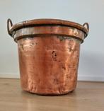 Antieke koperen bak - Ø44cm, H38cm, Antiek en Kunst, Antiek | Koper en Brons, Ophalen of Verzenden, Koper