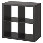 IKEA KALLAX 2x2 Shelving Unit – Black-brown, Ophalen, Zo goed als nieuw