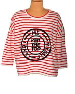 Nieuw Nikkie truitje, top, gestreept, rood, Mt. S, Verzenden, Nieuw, Nikkie, Lange mouw