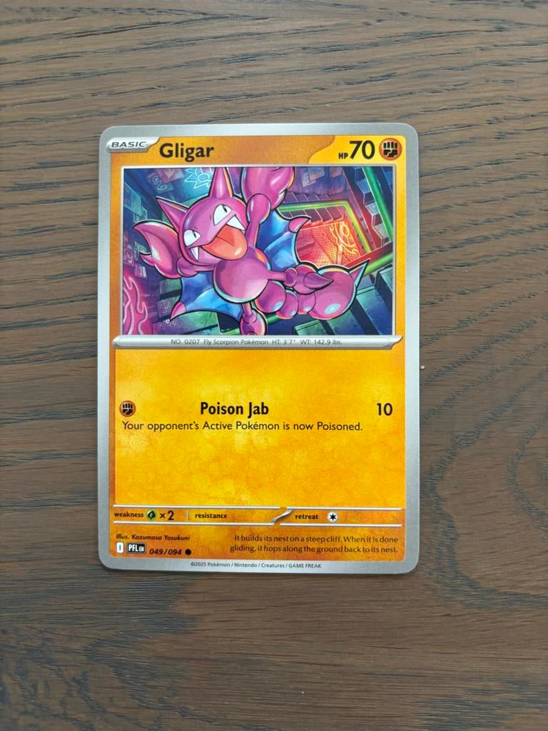 Pokémon Kaart: Gligar (049/094) - Nieuwstaat, Ophalen of Verzenden, Nieuw, Losse kaart