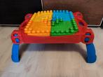 Mega bloks bouwtafel inc. bouwblokken, dieren en poppetjes, Ophalen of Verzenden, Gebruikt, Megabloks