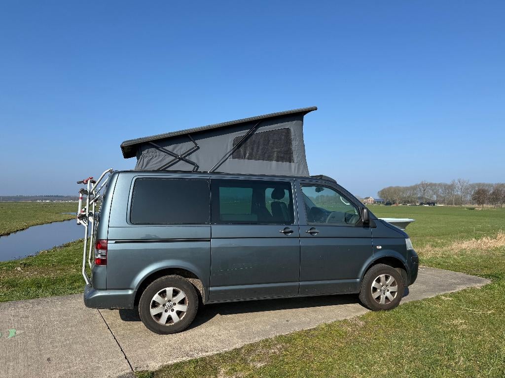 Volkswagen T5 camper met 5 zitplaatsen, Buscamper of Camperbus, Volkswagen, Tot en met 2, Particulier