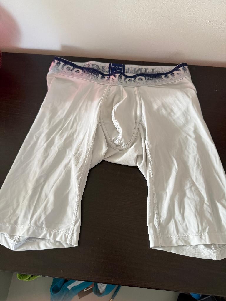 UNICO compression tight, maat L, boxer, polyester. used, Ophalen of Verzenden, Wit, Boxer