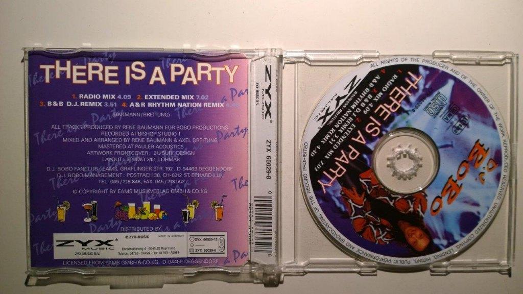 Dj BoBo - There Is A Party, Cd's en Dvd's, Maxi-single, Ophalen of Verzenden, Zo goed als nieuw, 1 single