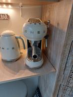 Smeg creme  koffie apparaat, Witgoed en Apparatuur, Koffiezetapparaten, Stoompijpje, Gebruikt, 10 kopjes of meer, Koffiemachine