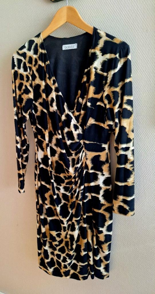 Batida jurk met luipaardprint, maat 3 (M), Kleding | Dames, Jurken, Maat 38/40 (M), Bruin, Ophalen of Verzenden, Zo goed als nieuw