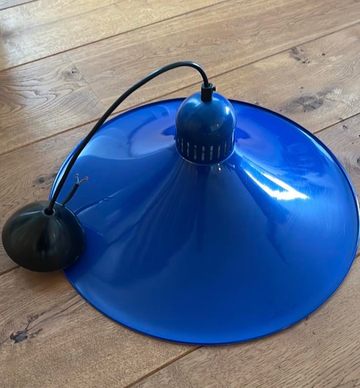 Vintage heksenhoed hanglamp jaren ‘60-‘70, Huis en Inrichting, Ophalen of Verzenden, Zo goed als nieuw, Minder dan 50 cm
