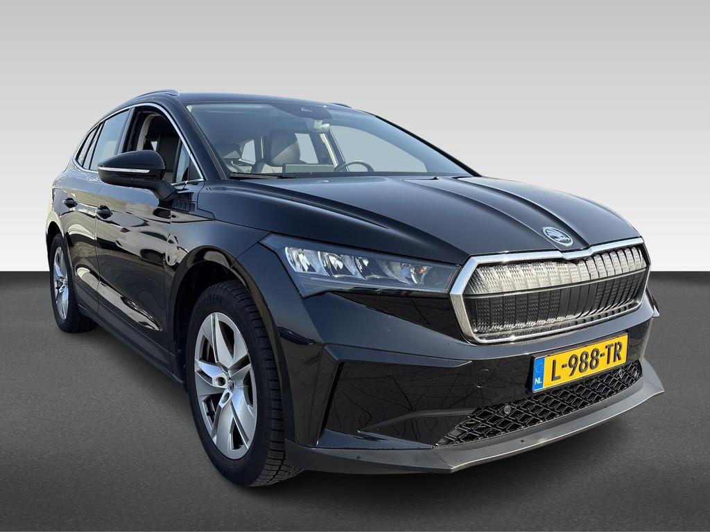 Skoda Enyaq iV 80, Auto's, Skoda, Achterwielaandrijving, Gebruikt, 495 min, Zwart