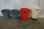 Brute ronde afvalcontainer afvalbakken container containers, Ophalen, Kunststof, Gebruikt, 50 tot 75 cm