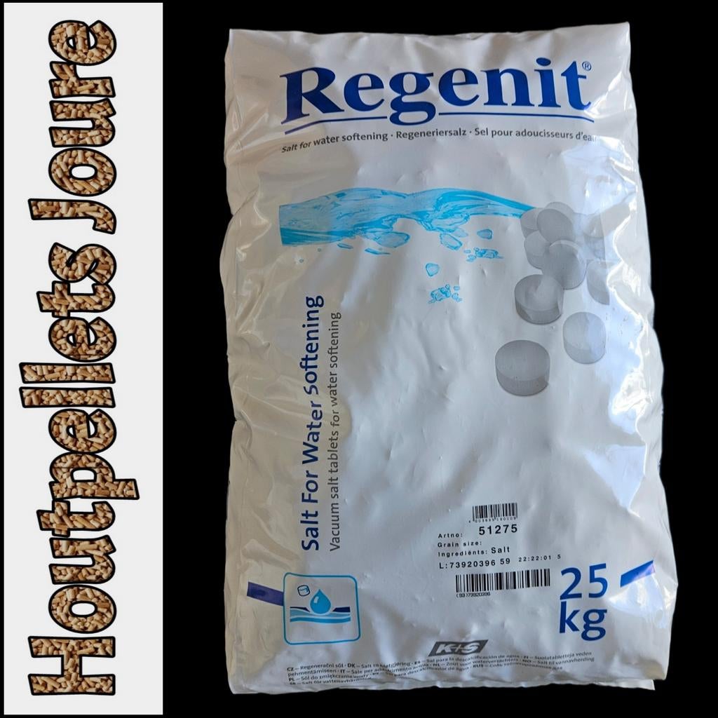 Regenit zout tabletten 25 Kg onthardingzout voor ontharder, Ophalen of Verzenden