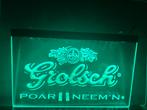 Grolsch poar neemn led bordje nieuw 30x20cm, Ophalen of Verzenden, Zo goed als nieuw, Reclamebord