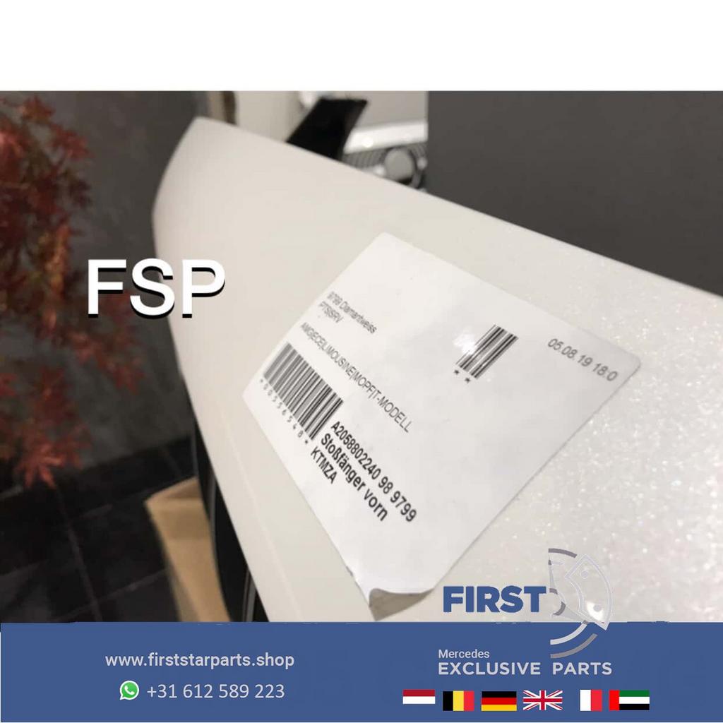 W205 C63 AMG FACELIFT VOORBUMPER COMPLEET Mercedes C Klasse, Gebruikt, -, Voor, Ophalen of Verzenden