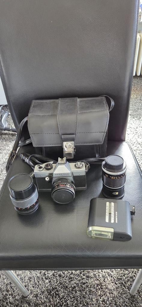 Praktica Super TL2 met extra lenzen, flitser en tas, Ophalen, Overige typen