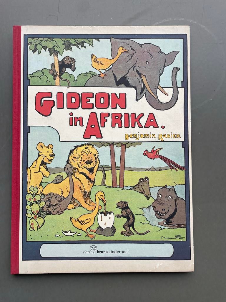 Gideon in Afrika - Benjamin Rabier (1977) - Bruna Kinderboek, Ophalen of Verzenden, Zo goed als nieuw, Sprookjes