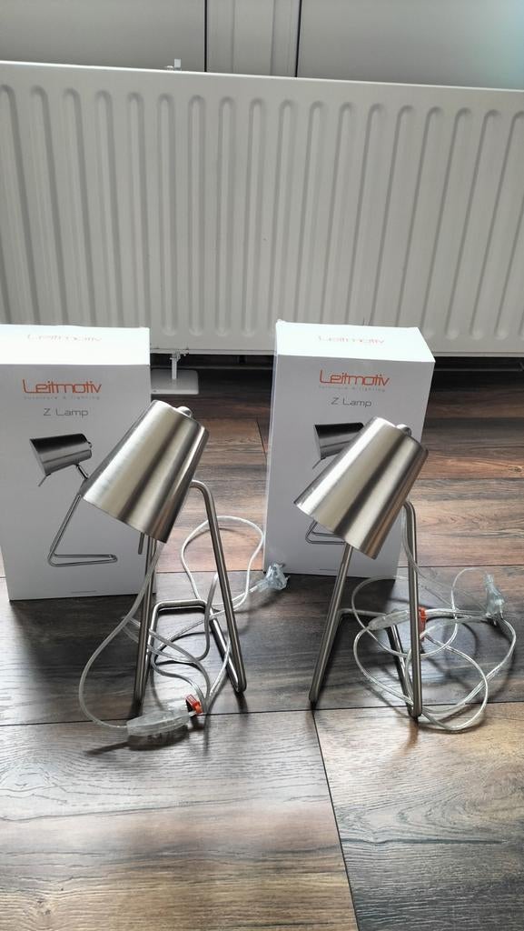 Leitmotiv Z lampen, vintage, zilverkleurig, Ophalen of Verzenden, Zo goed als nieuw, Metaal of Aluminium
