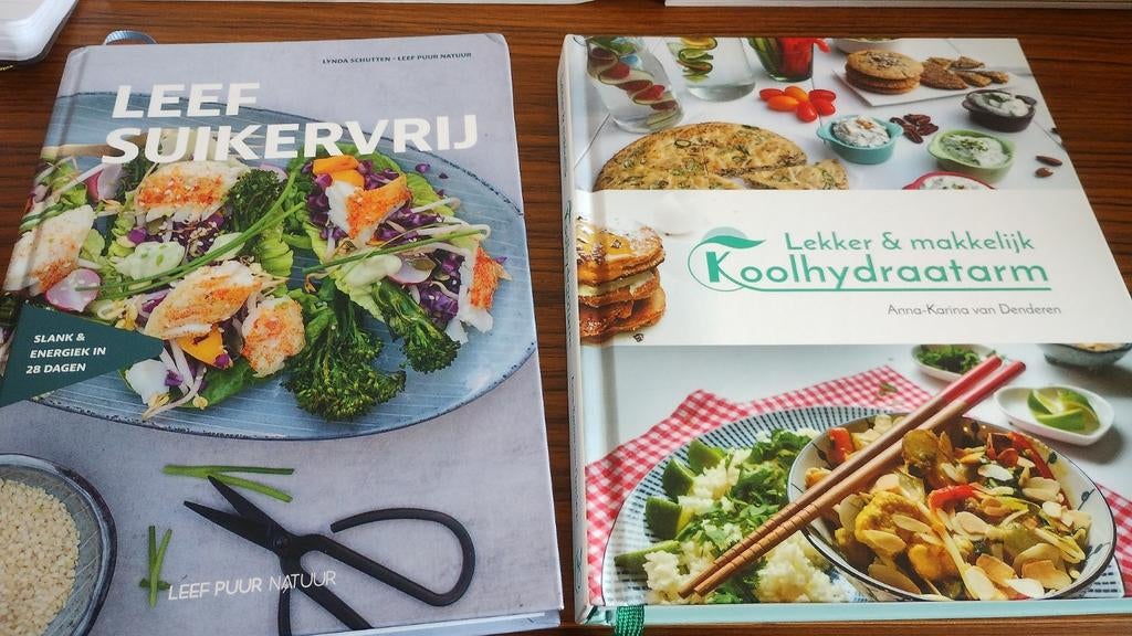 Leef suikervrij en Lekker makkelijk koolhydraatarm €10, Boeken, Verzenden, Zo goed als nieuw, Dieet en Voeding