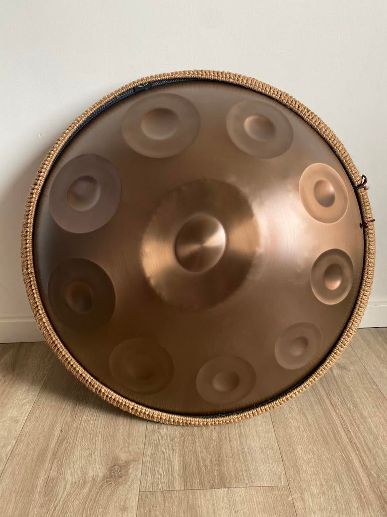 Koperen Handpan - 10 tonen, 56CM groot - Nieuw, Muziek en Instrumenten, Ophalen of Verzenden, Nieuw, Melodische percussie