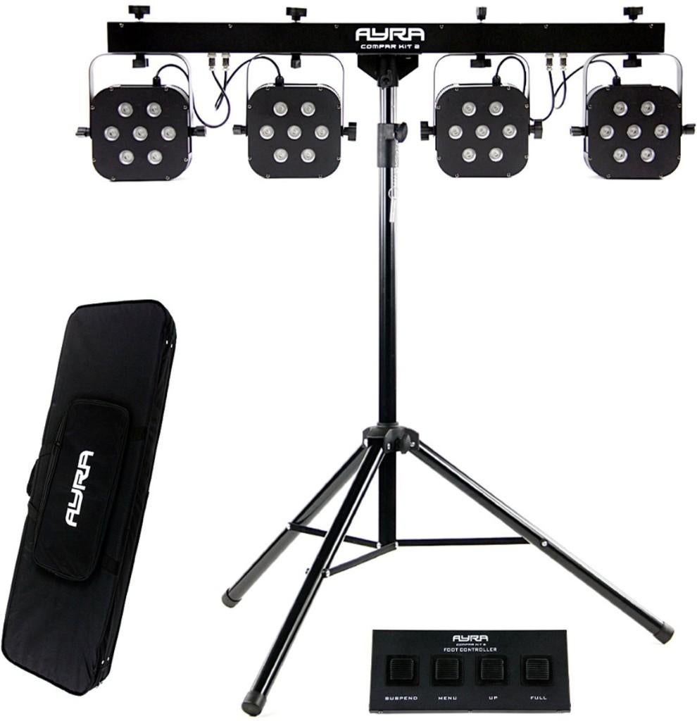 Ayra ComPar Kit 2 LED lichtset, Ophalen, Zo goed als nieuw, Licht, Geluidgestuurd