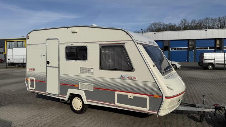Beyerland Sprinter 430 TM bouwjaar 1997, Caravans en Kamperen, Caravans, Bedrijf, tot en met 4, 500 - 750 kg, Treinzit, Beyerland
