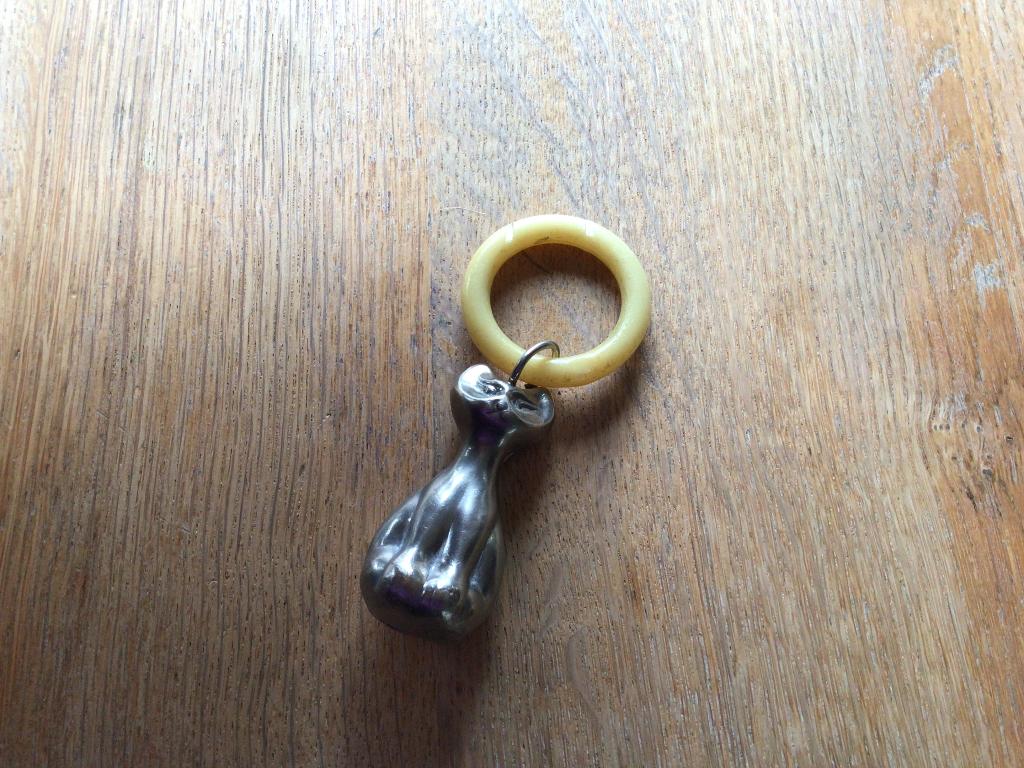 Zilveren rammelaar, Ophalen of Verzenden, Zilver