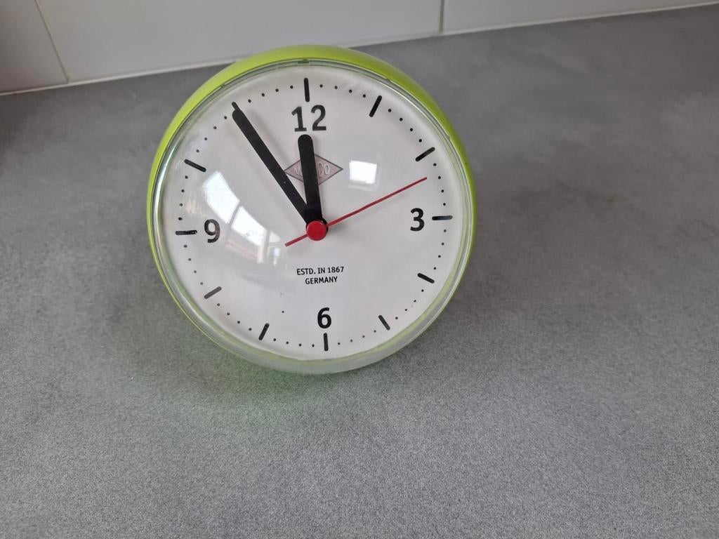 Wesco mini klok/kookwekker, Ophalen of Verzenden, Gebruikt, Analoog, Overige typen