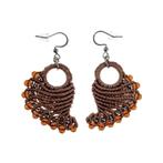 Lange Oorbellen Dames Haakoorbellen Engelvleugel Oorbellen, Overige materialen, Hangers, Verzenden, Nieuw