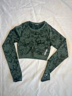 Gymshark cropped sweater maat s, Ophalen of Verzenden, Maat 36 (S), Groen, Fitness of Aerobics